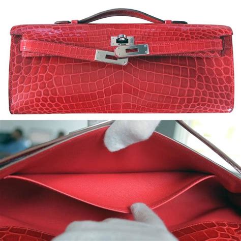 hermes kelly clutch croc|Hermes kelly price guide.